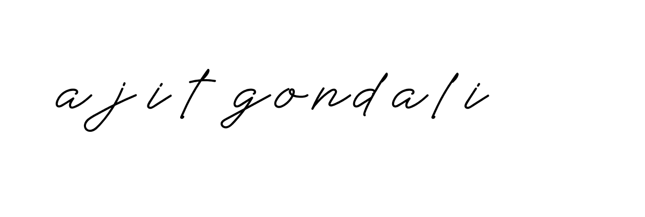 Signature of ajit-gondali