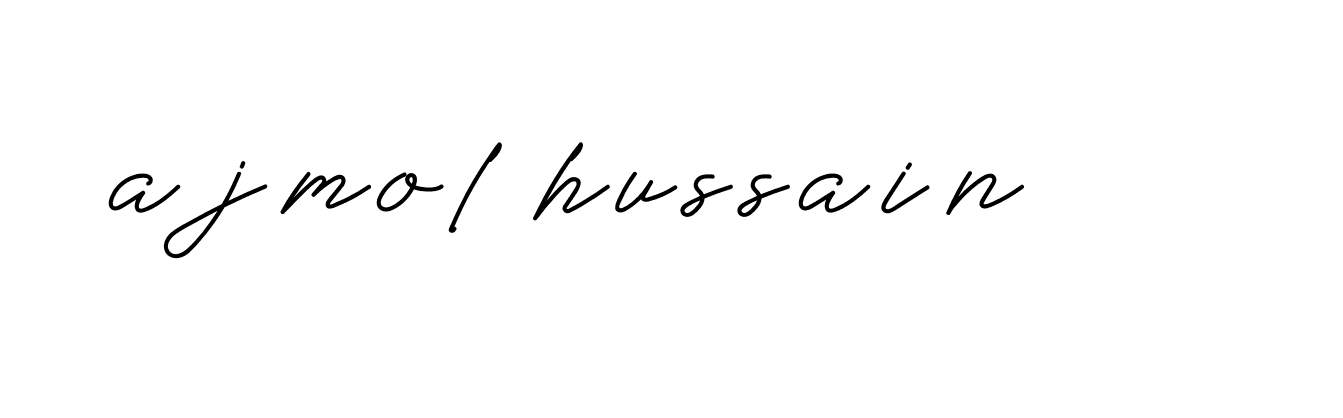 Signature of ajmol-hussain-