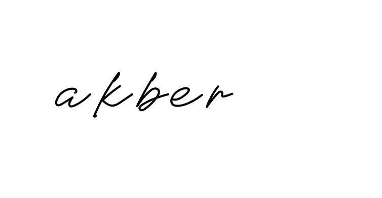 Signature of akber