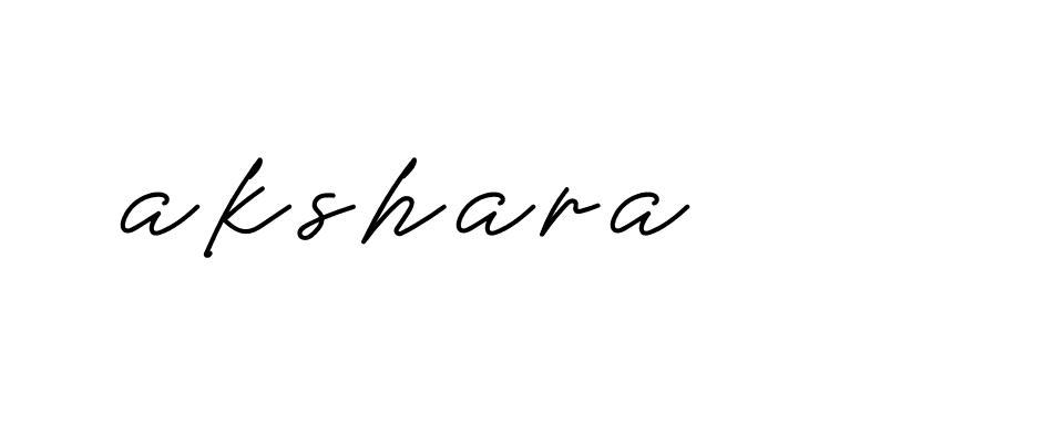 Signature of akshara-