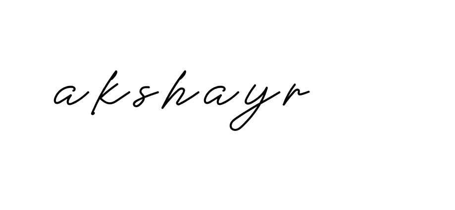 Signature of akshayr