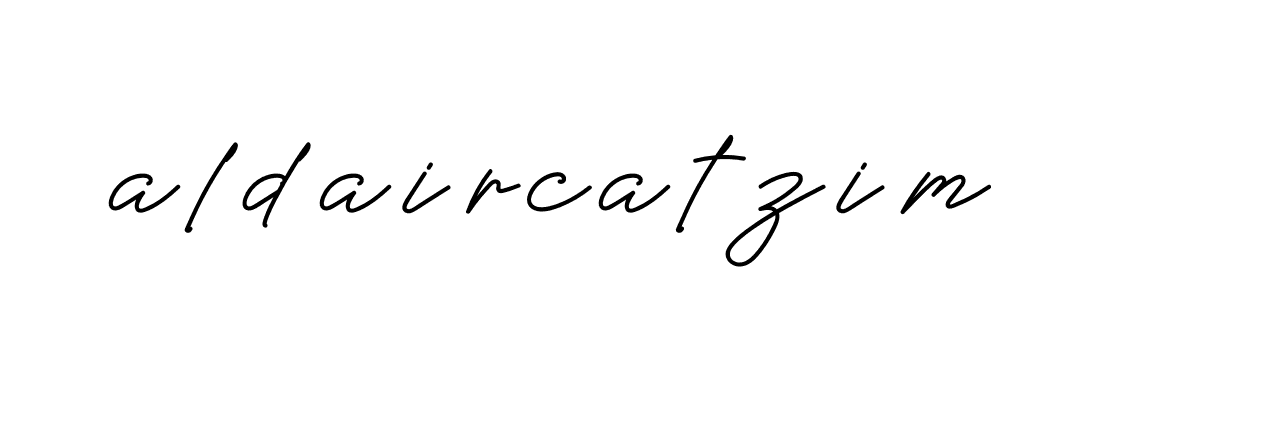 Signature of aldaircatzim