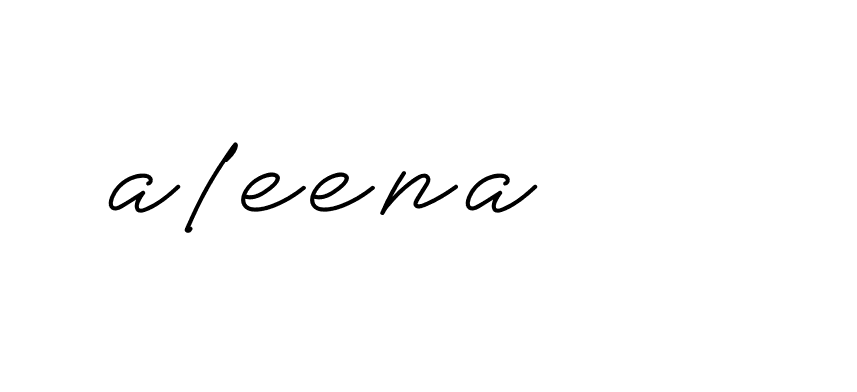 Signature of aleena-