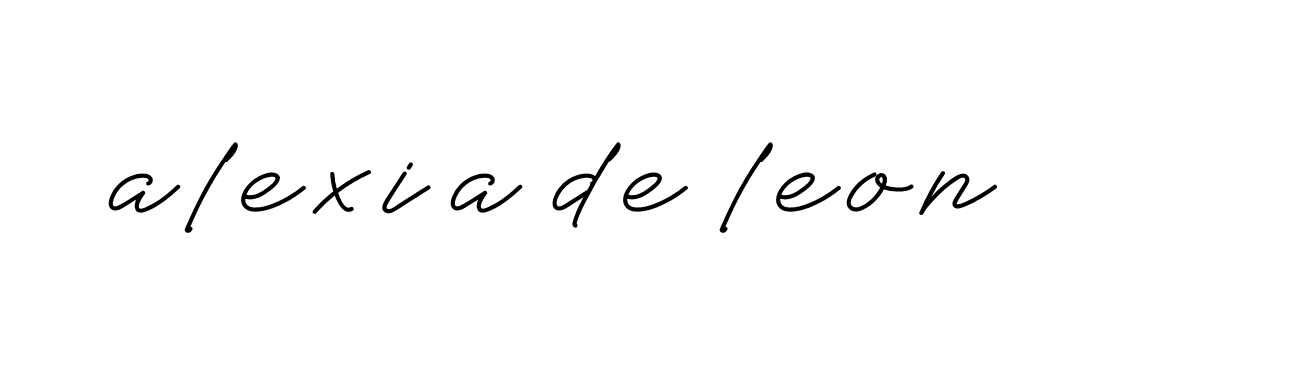 Signature of alexia-de-leon