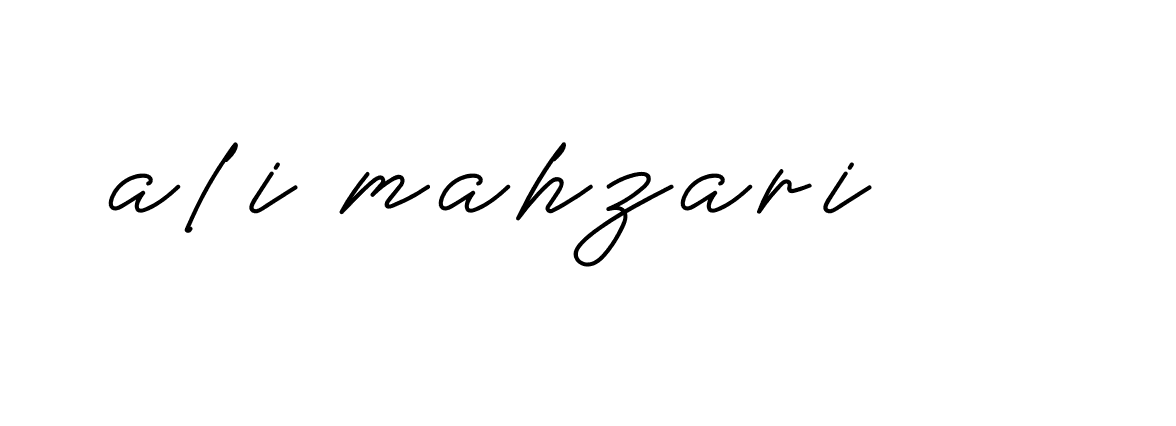 Signature of ali-mahzari