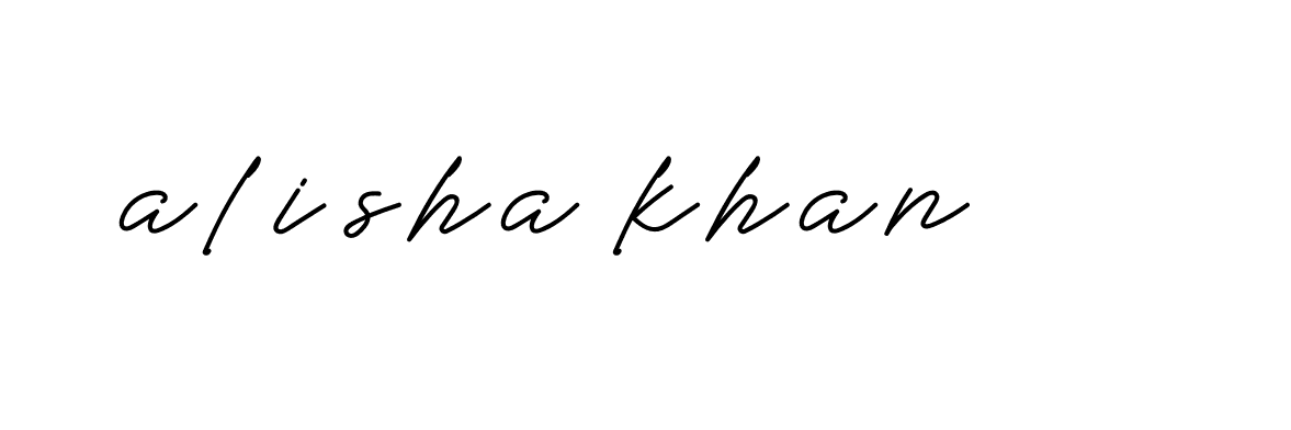 Signature of alisha-khan