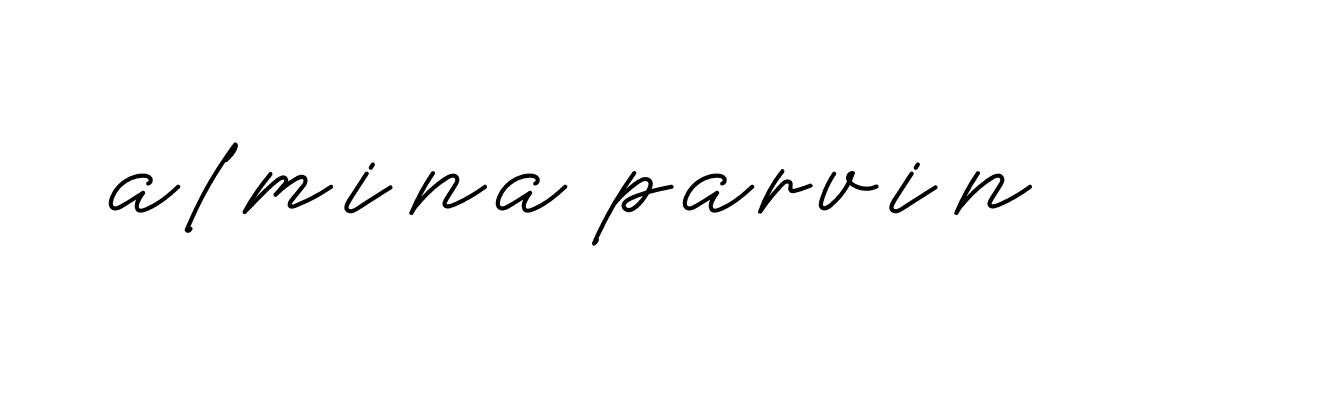 Signature of almina-parvin