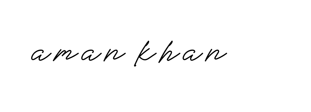 Signature of aman-khan