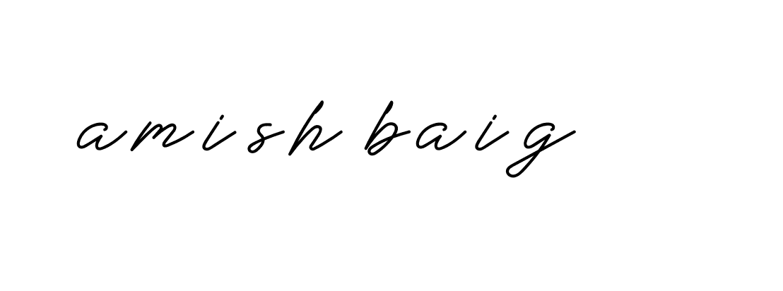 Signature of amish-baig