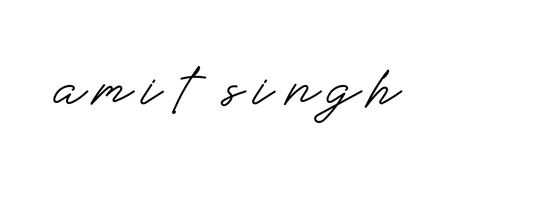 Signature of amit-singh