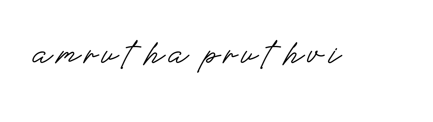 Signature of amrutha-pruthvi