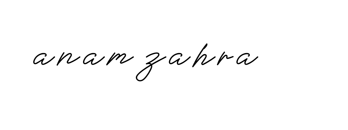 Signature of anam-zahra