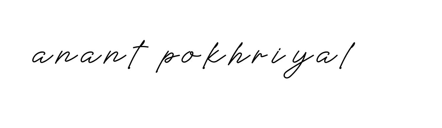 Signature of anant-pokhriyal