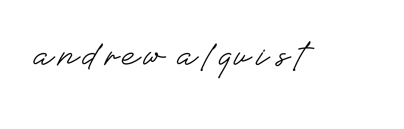 Signature of andrew-alquist