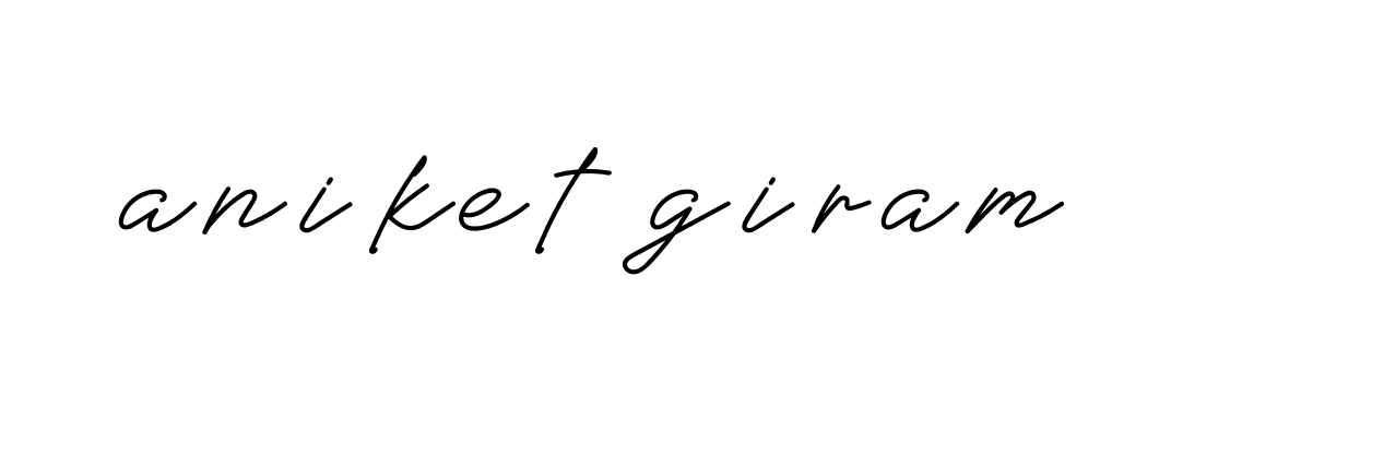 Signature of aniket-giram