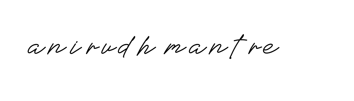 Signature of anirudh-mantre