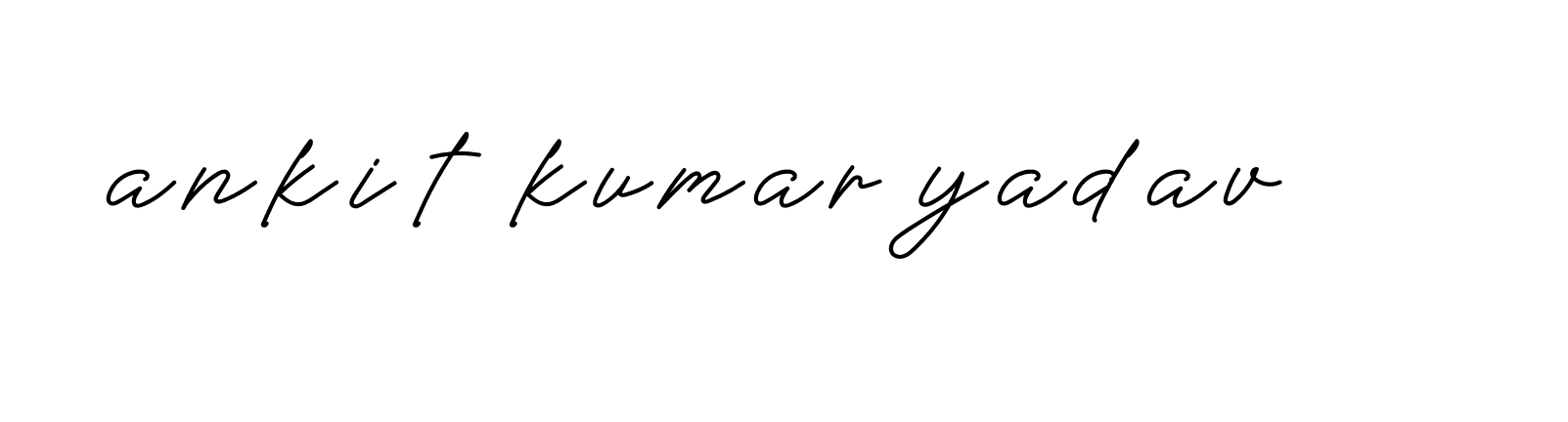 Signature of ankit-kumar-yadav