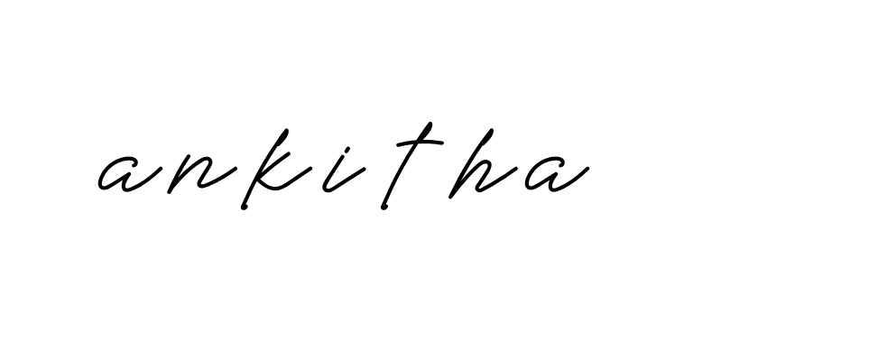 Signature of ankitha-