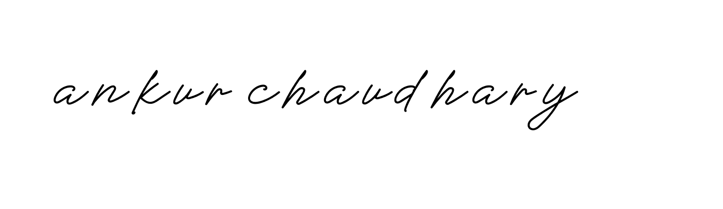 Signature of ankur-chaudhary