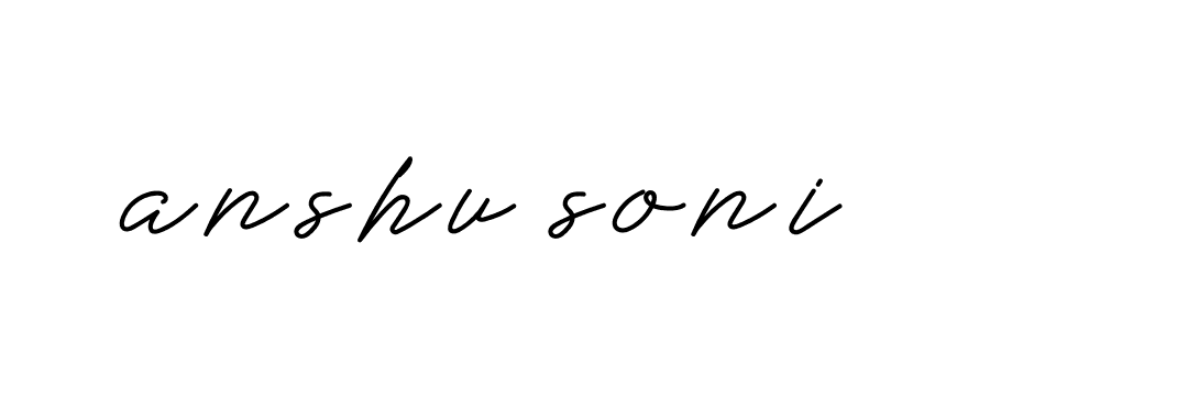 Signature of anshu-soni