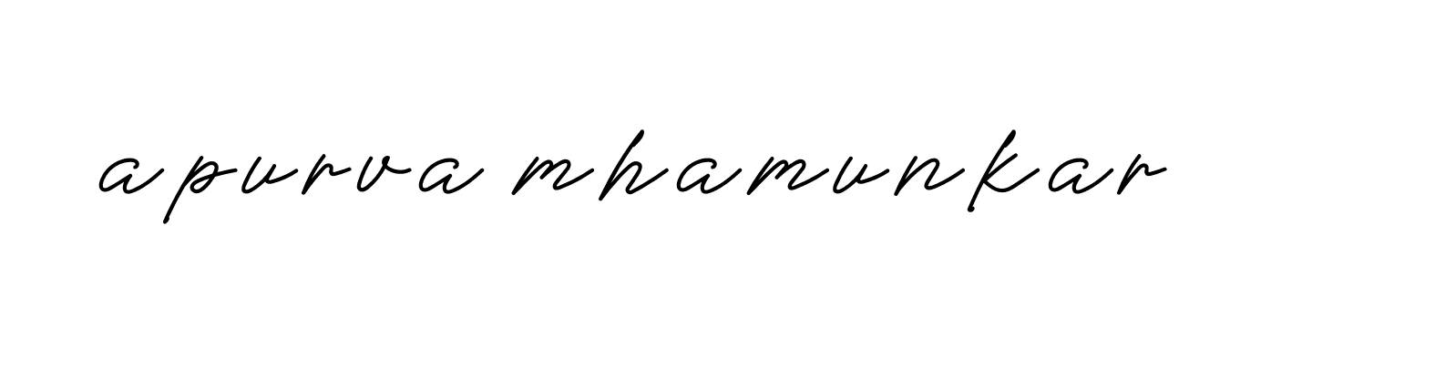 Signature of apurva-mhamunkar