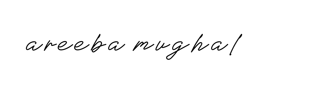 Signature of areeba-mughal