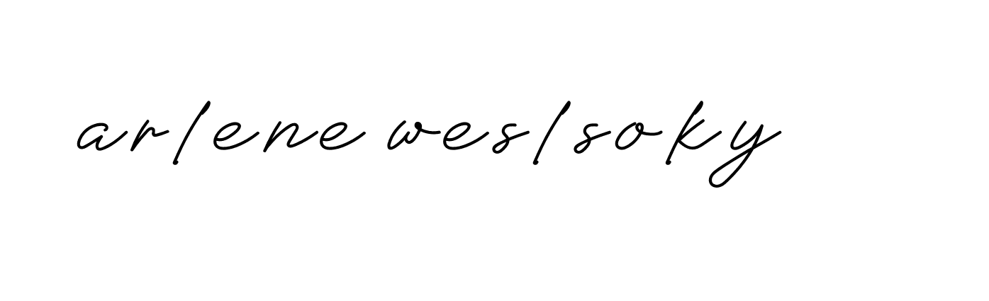 Signature of arlene-weslsoky