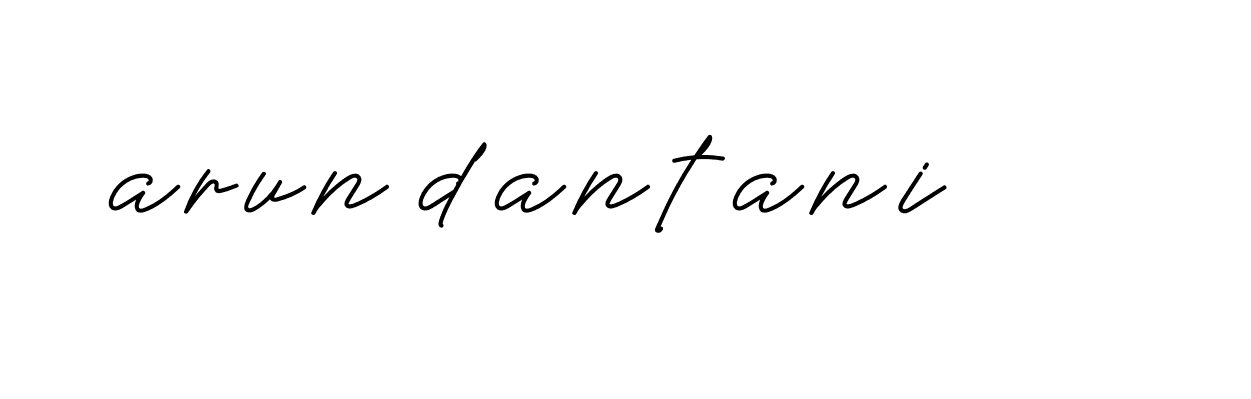 Signature of arun-dantani