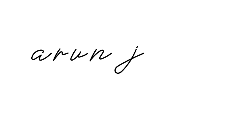 Signature of arun-j