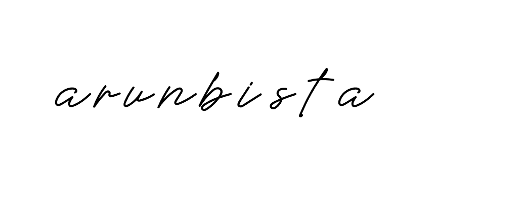 Signature of arunbista