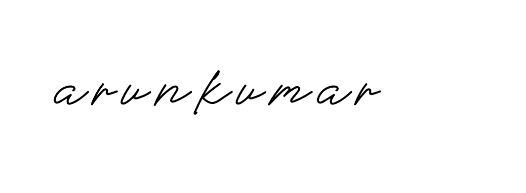 Signature of arunkumar