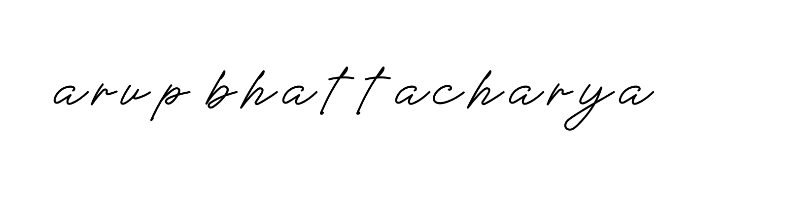 Signature of arup-bhattacharya