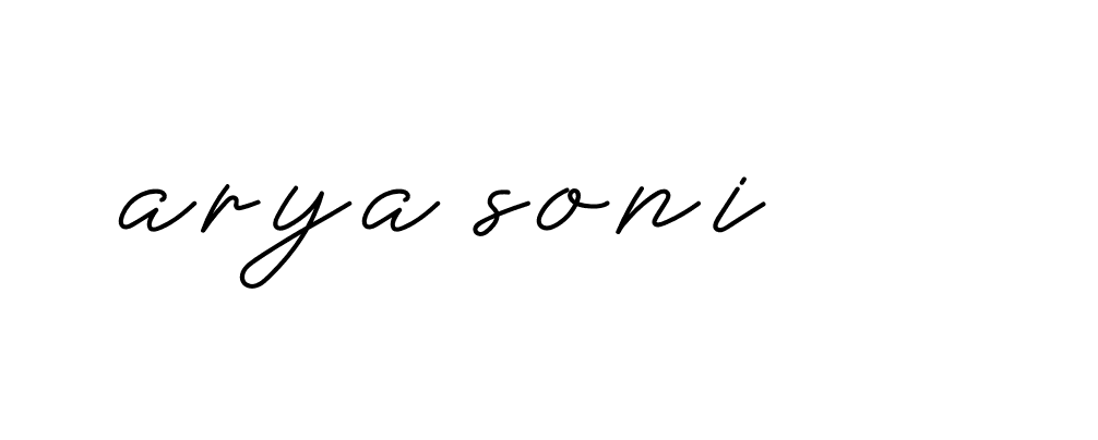 Signature of arya-soni