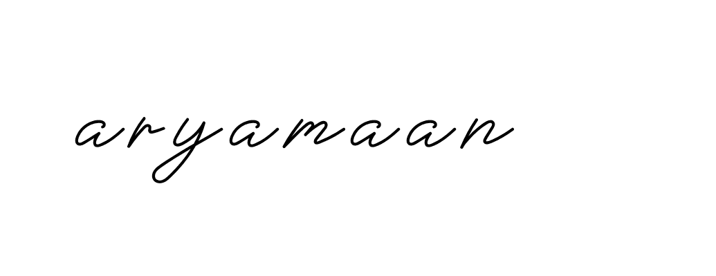 Signature of aryamaan