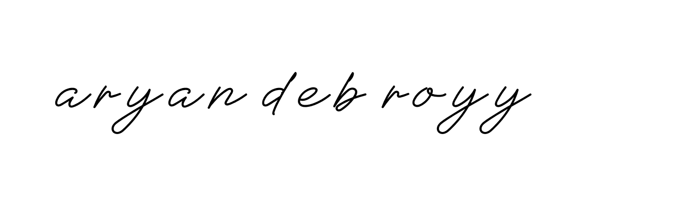 Signature of aryan-deb-royy