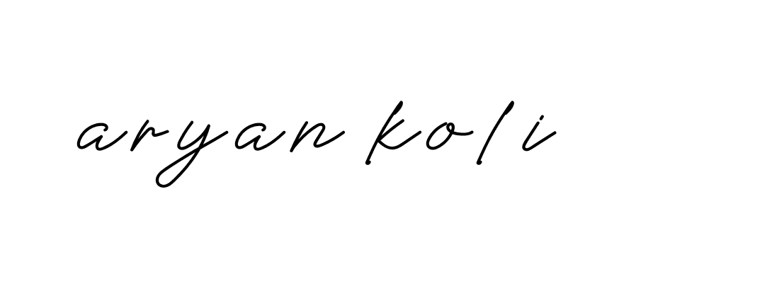 Signature of aryan-koli