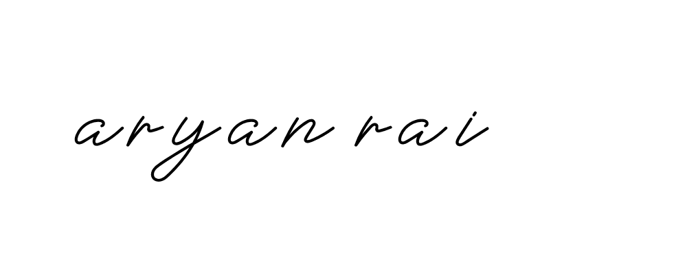 Signature of aryan-rai