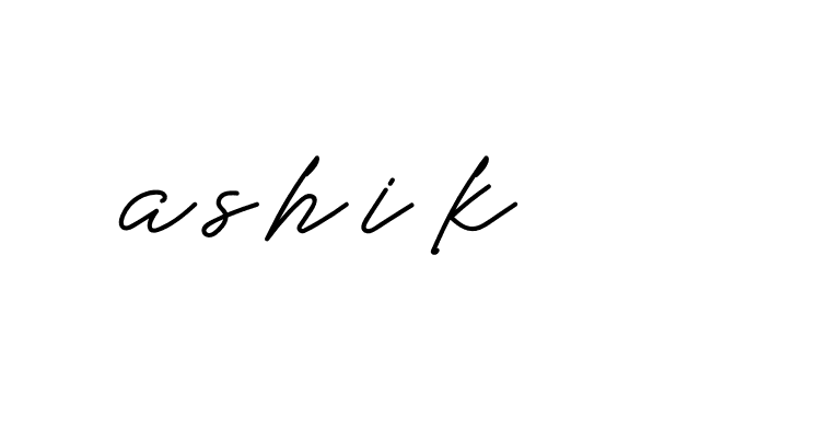 Signature of ashik