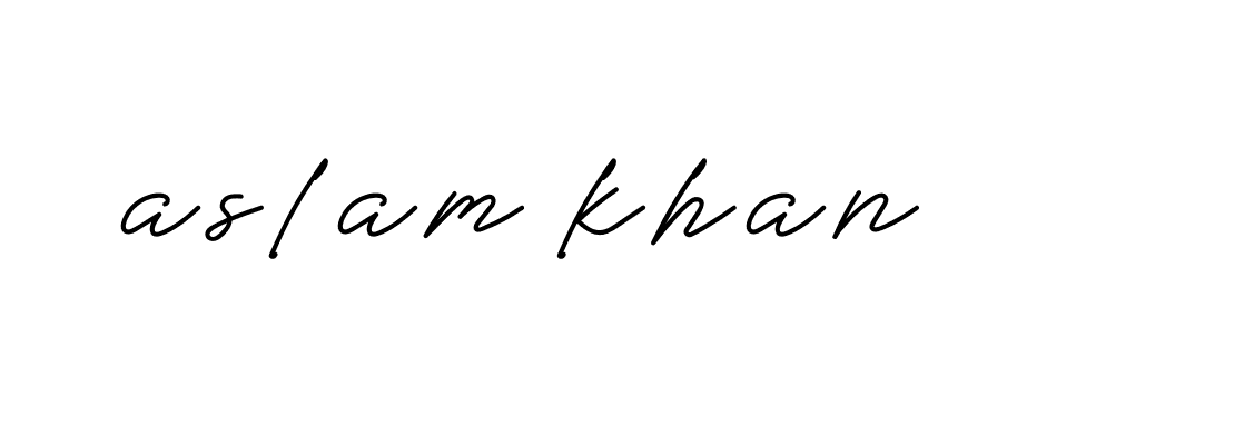 Signature of aslam-khan