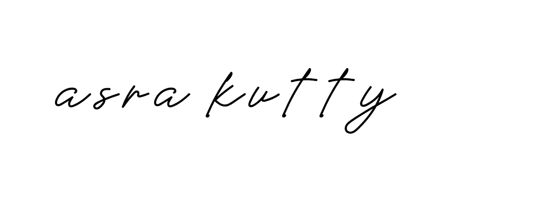 Signature of asra-kutty