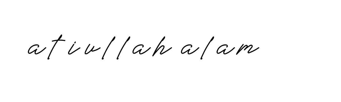 Signature of atiullah-alam-