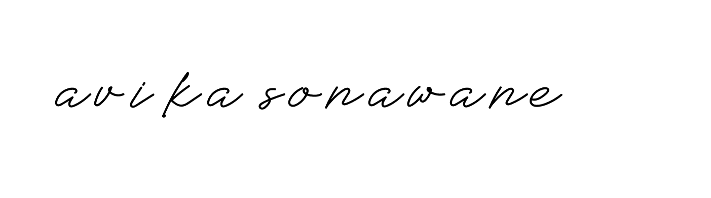 Signature of avika-sonawane