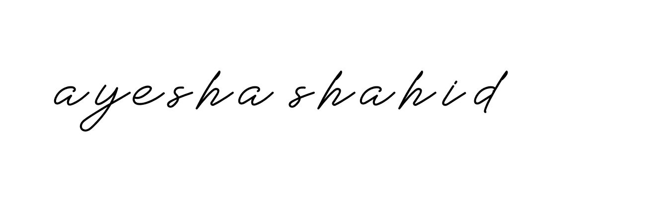 Signature of ayesha-shahid