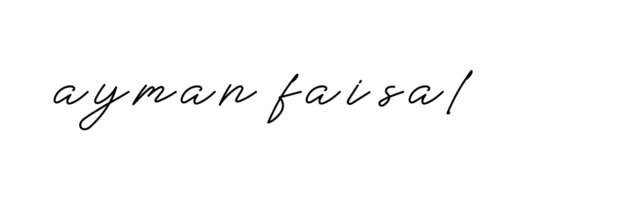 Signature of ayman-faisal