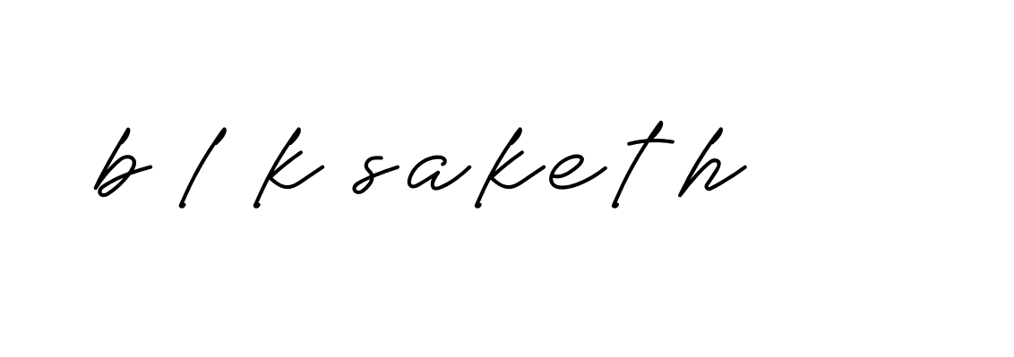 Signature of b-l-k-saketh