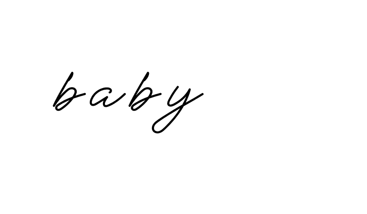 Signature of baby-