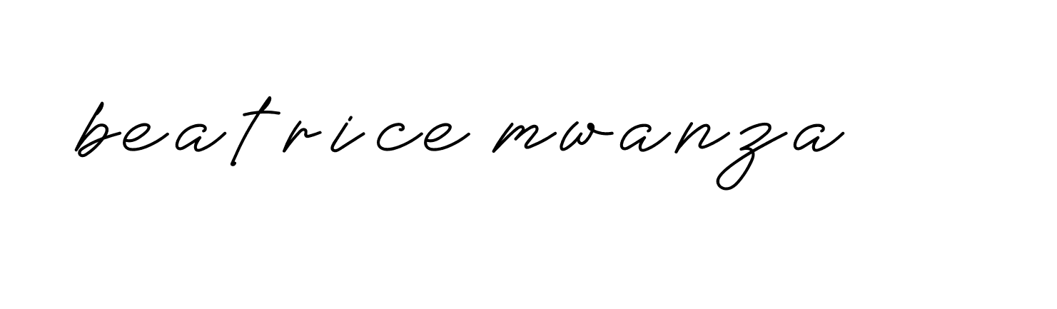 Signature of beatrice-mwanza