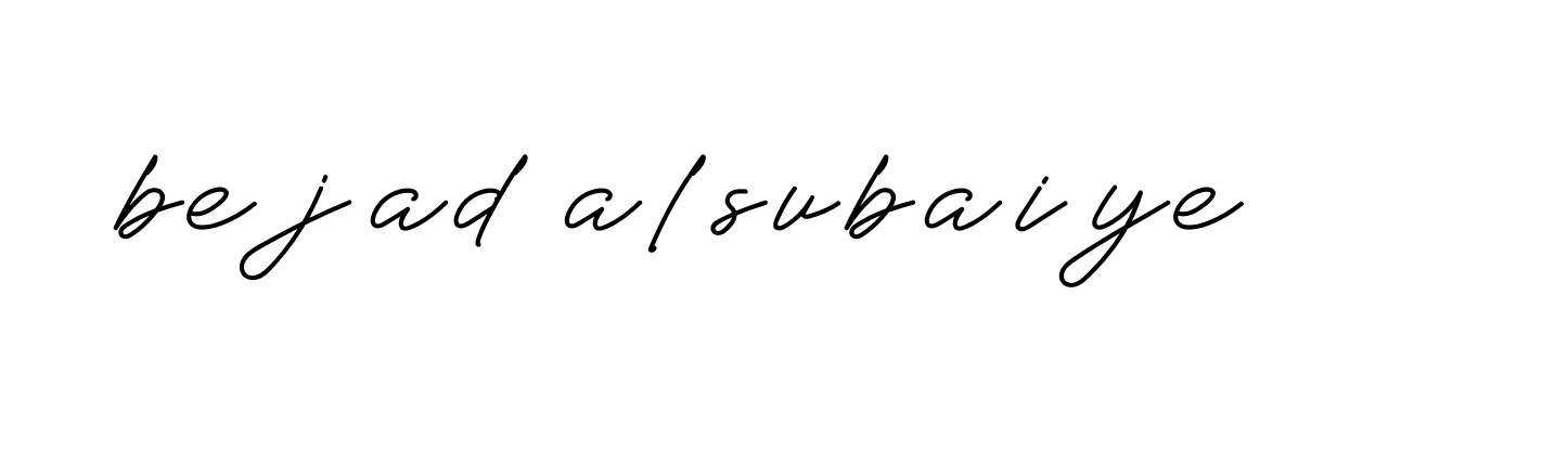 Signature of bejad-alsubaiye