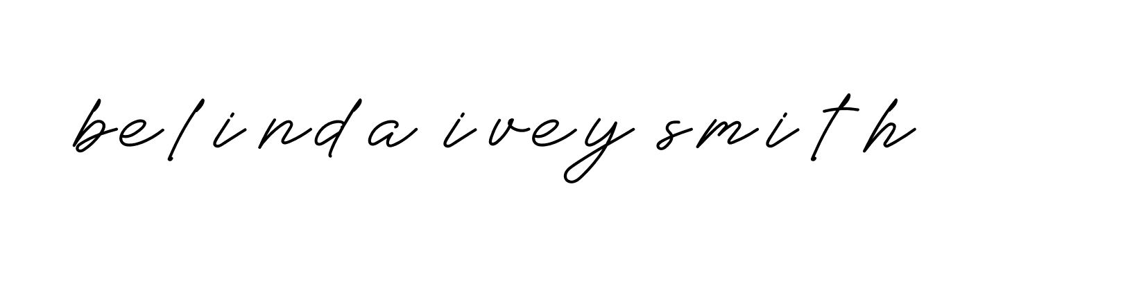 Signature of belinda-ivey-smith