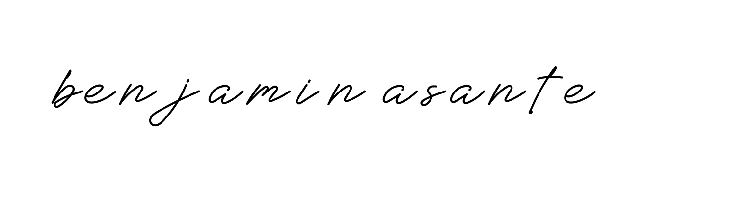 Signature of benjamin-asante-